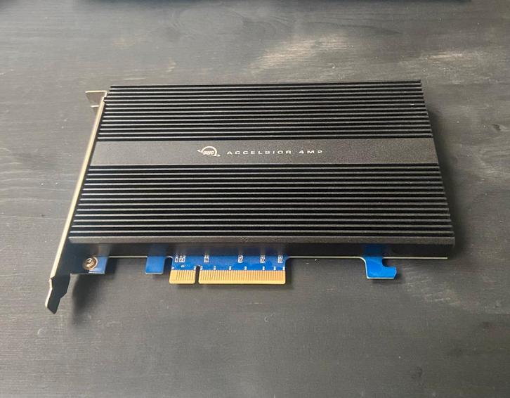 OWC 2.0TB Accelsior 4M2 PCIe 3.0 M.2 NVMe SSD, Computers en Software, Harde schijven, Zo goed als nieuw, Desktop, Intern, SSD