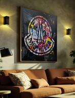Uniek XXL Glasschilderij | Moncler Streetart - 6 sizes, Oorspronkelijke maker, Verzenden, Nieuw, 125 cm of meer