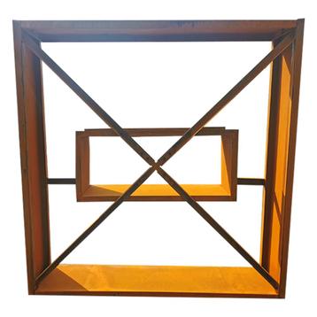 REGIFIRE houtopslag cortenstaal, tekening L180*B40*H180 20% beschikbaar voor biedingen