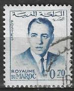 Marokko 1962-1965 - Yvert 443 - Koning Hassan - 0.70 c (ST), Timbres & Monnaies, Timbres | Afrique, Maroc, Affranchi, Envoi