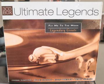Ultimate Legends, Fly Me To The Moon Legendary Greats / 3 CD, Enlèvement ou Envoi, Comme neuf, Coffret