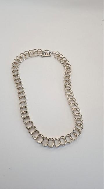 Grand collier long et épais en argent 925