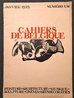 James Ensor  "Cahiers de Belgique"  janvier 1929  numéro un, Antiek en Kunst, Ophalen of Verzenden