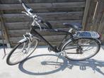 herenfiets hybride/ aluminium/ vlinderstuur/  21 versnell., Fietsen en Brommers, Versnellingen, 49 tot 53 cm, Zo goed als nieuw