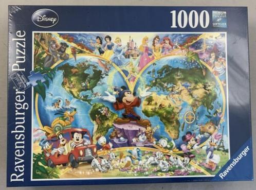 Disney Puzzle 1000 Carte du monde de Disney Ravensburger Nou, Hobby & Loisirs créatifs, Sport cérébral & Puzzles, Utilisé, Envoi