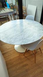 Tafel rond Carrera marmer, Huis en Inrichting, Ophalen, Gebruikt, Rond