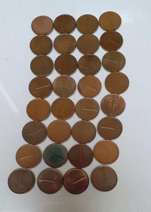 juliana complete serie 1 cent 1948-1980, Postzegels en Munten, Munten | Nederland, Setje, 1 cent, Koningin Juliana, Ophalen of Verzenden