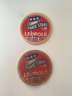 2 sous bocks brasserie Léopold three stars, Collections, Utilisé