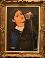 Rihanna portretschilderij, gesigneerd Joky Kamo, Ophalen