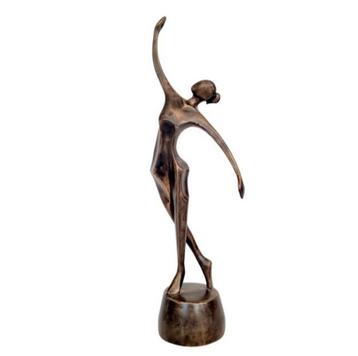 Moderne bronzen sculptuur "Vivid dancer" - 38 cm H