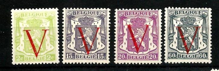 1944 Klein staatswapen - Bevrijding OBP 670/3**, Postzegels en Munten, Postzegels | Europa | België, Postfris, Orginele gom, Overig