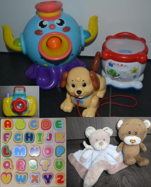 Jeux 1er âge éveil/éducatif - tambour, chien, appareil photo, Kinderen en Baby's, Speelgoed | Educatief en Creatief, Gebruikt