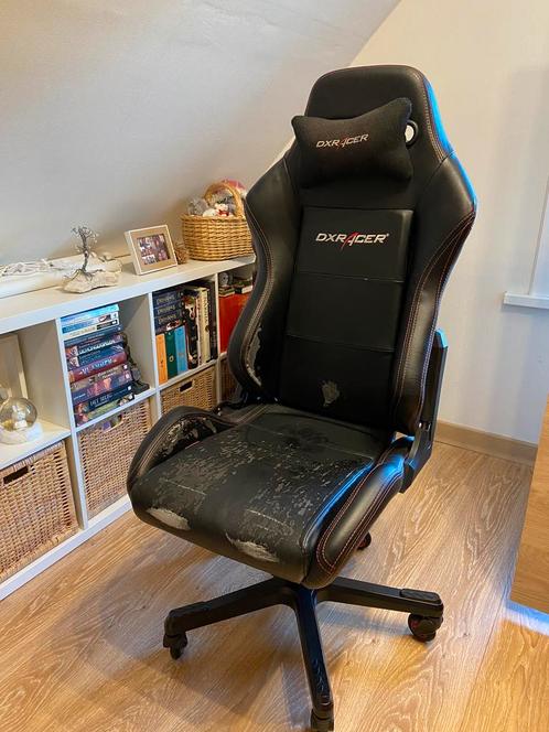 DXRACER Gaming Stoel (D series), Huis en Inrichting, Bureaustoelen, Gebruikt, Bureaustoel, Zwart, Gaming bureaustoel, Ophalen