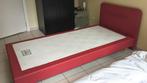 Boxspring 1-persoons Bed Nox (Rood) (matras optioneel), 100 cm, Eenpersoons, Zo goed als nieuw, Ophalen