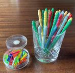 "Piques" à apéritif et pinces à linge pour verres, Ophalen, Gebruikt