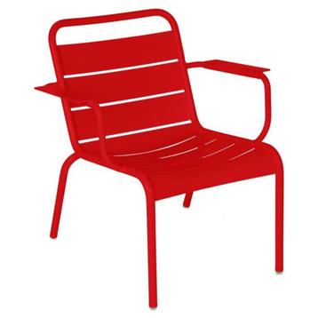 CHERCHE fauteuils et chaises de jardin FERMOB Luxembourg, Enlèvement ou Envoi, Utilisé, Métal, Empilable