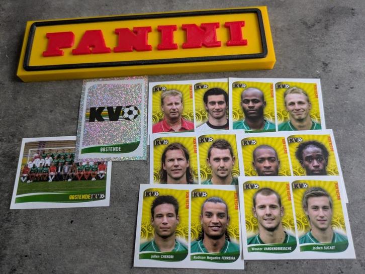 Panini football 2009 voetbal 8x KV OOSTENDE stickers 2009, Hobby en Vrije tijd, Stickers en Plaatjes, Nieuw, Verzenden