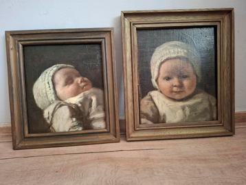 2 schilderijtjes 1850  beschikbaar voor biedingen