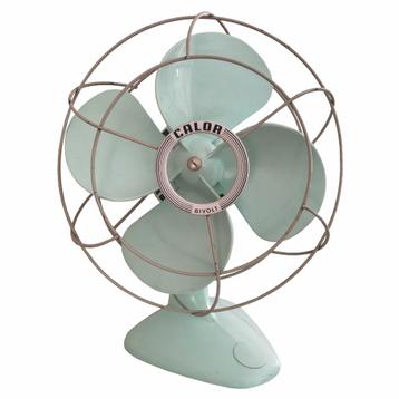 Vintage ventilator Calor turquoise beschikbaar voor biedingen