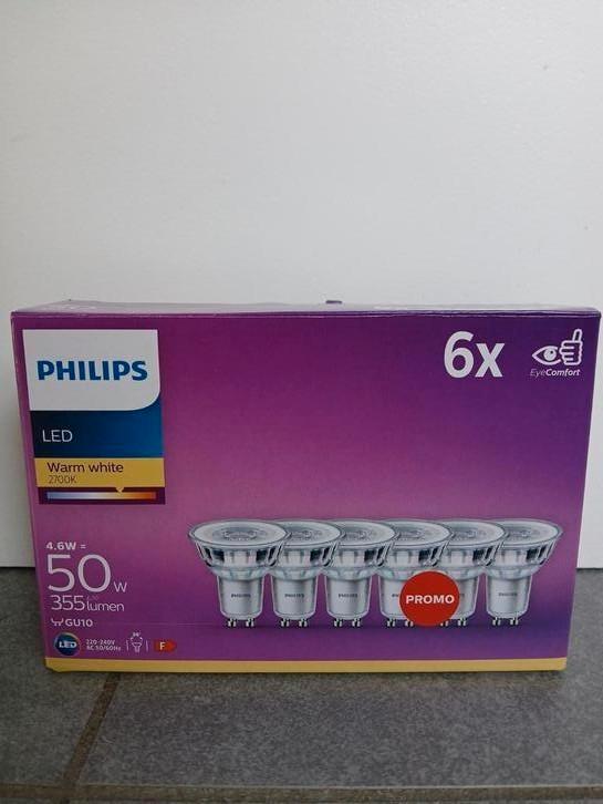 5 Philips led lampen 50W warm white, Hobby en Vrije tijd, Elektronica-componenten, Nieuw, Ophalen