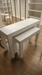 Twee tafeltjes, Ophalen, Gebruikt, Landelijk, 75 cm of meer