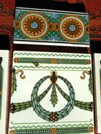 Faïence BOCH - Carreau et frise Art Nouveau -, Enlèvement ou Envoi