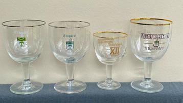 4 x glas trappist brouwerij abdij Westvleteren