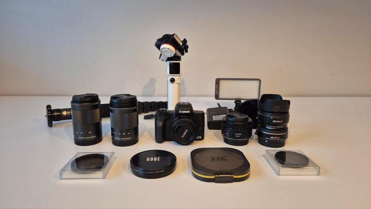 Canon M50 Mark II complete set foto/video, Audio, Tv en Foto, Fotocamera's Digitaal, Zo goed als nieuw, Canon, Ophalen