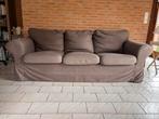 Canapé Ektorp brun Yonsbuda 3 places, Maison & Meubles, 200 à 250 cm, Banc droit, Enlèvement, Utilisé