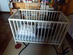 kinderbedje met toebehoren, Huis en Inrichting, Slaapkamer | Bedden, Ophalen, Wit, 190 cm of minder, Zo goed als nieuw