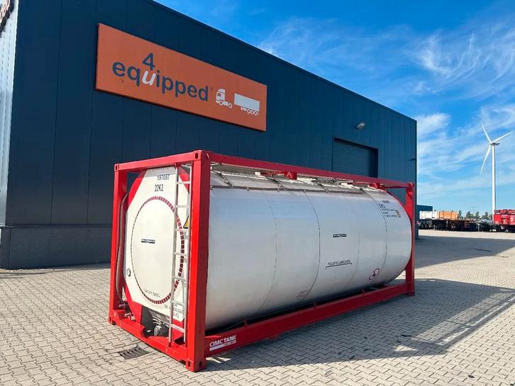 CIMC 20FT ISO, 25.080L/1-COMP/3 BAFFELS/4 covers, 5Y valid u, Zakelijke goederen, Machines en Bouw | Keten en Containers