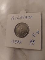 Belgique, 1922 50cts FR, Envoi, Monnaie en vrac, Autre