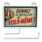 Dérouleur à papier toilettes humoristique "Donnez Le Meilleu, Maison & Meubles, W.C, Envoi, Neuf
