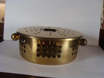 Ancien chauffe-plat en cuivre, vintage beschikbaar voor biedingen