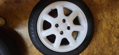 BBS Bugatti stijl 15 inch velgen – 4x100 – goede banden, Auto-onderdelen, Banden en Velgen, Banden en Velgen, Winterbanden, 15 inch
