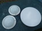 3 plafondlampen, Huis en Inrichting, Ophalen of Verzenden, Gebruikt, Glas
