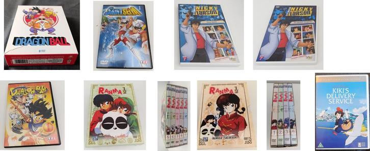 Verschillende Japanse Anime DVD-boxen, Cd's en Dvd's, Dvd's | Tekenfilms en Animatie, Zo goed als nieuw, Anime (Japans), Boxset