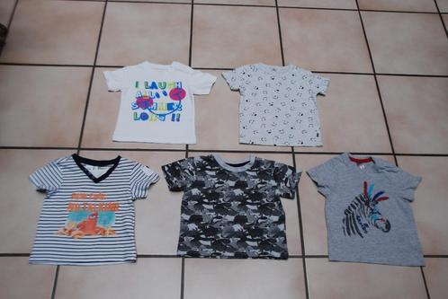 Set van 5 T-shirts voor babyjongens met korte mouwen T80 cm, Kinderen en Baby's, Babykleding | Maat 80, Gebruikt, Jongetje, Overige typen