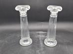 2 identieke glazen flessen, jaren 70, Antiek en Kunst, Ophalen of Verzenden