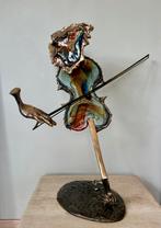 Prachtig kunstwerk in brons en glaspasta - Yves Lohe, Ophalen