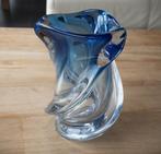 Vase « Mulette » bleu, Val Saint-Lambert, Ophalen of Verzenden
