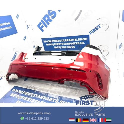 A1778851301 W177 ACHTERBUMPER A KLASSE AMG BUMPER ZWART/WIT/, Auto-onderdelen, Carrosserie, Bumper, Mercedes-Benz, Achter, Gebruikt