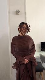 Lange jurk, Galajurk, Bruin, Zo goed als nieuw, Dmn