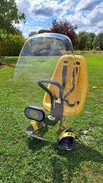 Yepp Thule mini geel - fietsstoeltje + windscherm, Fietsen en Brommers, Fietsaccessoires | Fietsstoeltjes, Ophalen, Voetsteuntjes