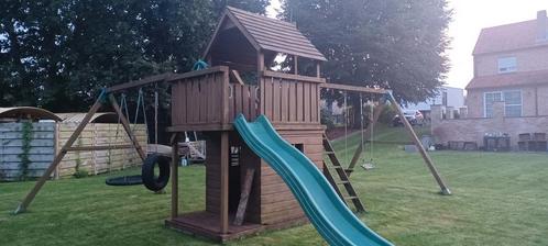 Speelhuisje, Kinderen en Baby's, Speelgoed | Buiten | Speeltoestellen, Gebruikt, Glijbaan, Schommel, Ophalen