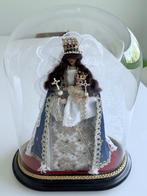 Maria beeld met kind onder stolp stulp, Antiek en Kunst, Antiek | Religieuze voorwerpen, Ophalen of Verzenden