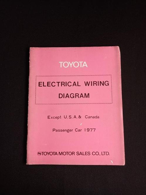 Cahier d'atelier sur les schémas électriques Toyota 1977, Autos : Divers, Modes d'emploi & Notices d'utilisation, Enlèvement ou Envoi