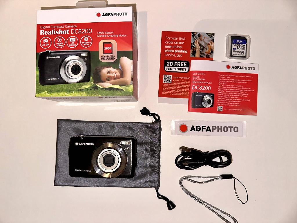 AgfaPhoto Realishot DC8200 NEW Digital Compact Camera, TV, Hi-fi & Vidéo, Appareils photo numériques, Neuf, Compact, Autres Marques