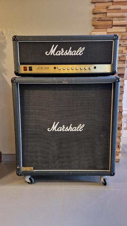 Marshall JCM900 MK3 + Baffle Marshall 1960B JCM800, Muziek en Instrumenten, Versterkers | Bas en Gitaar, Gebruikt, Gitaar, 100 watt of meer