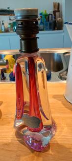 Base d'abat-jour en cristal rose Val Lambert, Antiquités & Art, Antiquités | Éclairage, Enlèvement ou Envoi